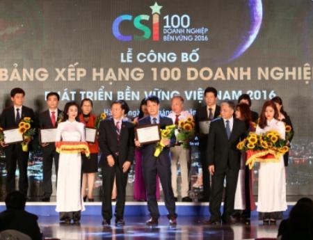 SHP lọt top 100 doanh nghiệp bền vững 2016